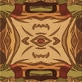thumbnail image 1 of Ahgly Company Indoor Square Patterned Carrot Orange Area Rugs, 8' Square, 1 of 6