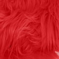 thumbnail image 2 of Luxury Shag Faux Fur-Christmas Fuzzy-Fabric by The Yard-Fluffy, Soft, Shaggy Mohair-for Sewing, Costumes, Plush Toys, Apparel, Decoration, Gnome Beard Miniature- Red(Style #5002), 2 of 4