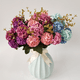 thumbnail image 2 of Xiao Hua 3 piezas de flores artificiales de hortensia, flores falsas, flores artificiales para decoración de bodas, azul, 2 of 5