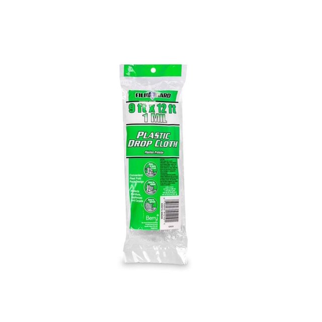 Tela protectora de plástico Berry Plastics HS001, 274 x 366 cm, 1 mil