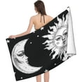 thumbnail image 3 of Bath Towel Sun and Moon Black and  Witchy Beach Towels Soft Absorbent Washcloths Quick Dry Luxury Hotel Quality Towelling for Adults Kids Bathroom Spa Gym Swimming 31.5 x 51.2 Inch Oversized, 3 of 7