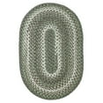 thumbnail image 1 of Homespice Decor 300874 27 x 45 in. Oval Cedar Ridge Ultra Durable Braided Rug, Green, 1 of 5