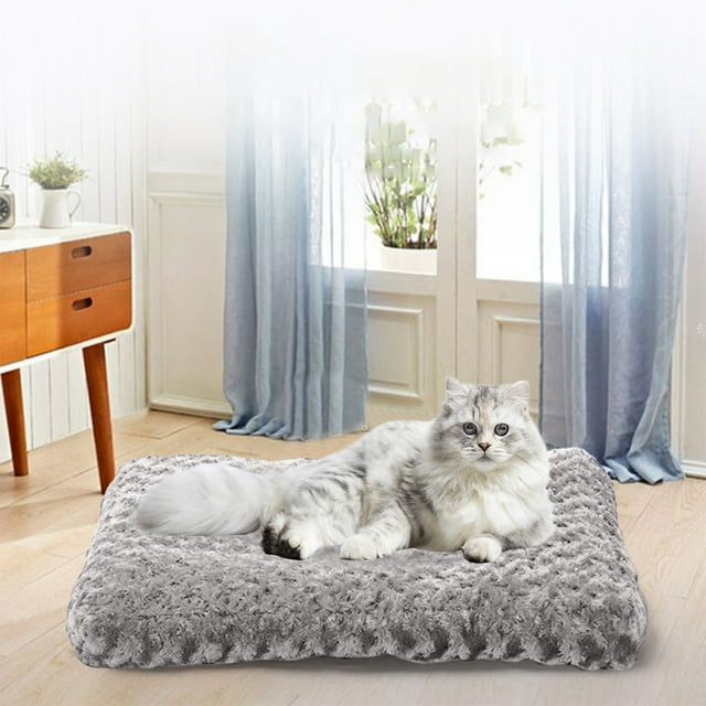 Fiudx Cama Ortopédica para Mascotas, Colchón Suave y Cómodo, Base Antideslizante para Mayor Estabilidad, Diseño Suave y Relajante, Ideal para Cachorros y Mascotas Mayores, Tamaño Compacto (43 X 28 X
