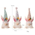 thumbnail image 7 of 1 Pack Lighted Bunny Easter Gnomes Plush Decorations, Handmade Mini Scandinavian Swedish Tomte,Spring Sequin Light Up Elf Holiday, Battery Operated Easter Day Gift Tabletop Ornament, 7 of 7
