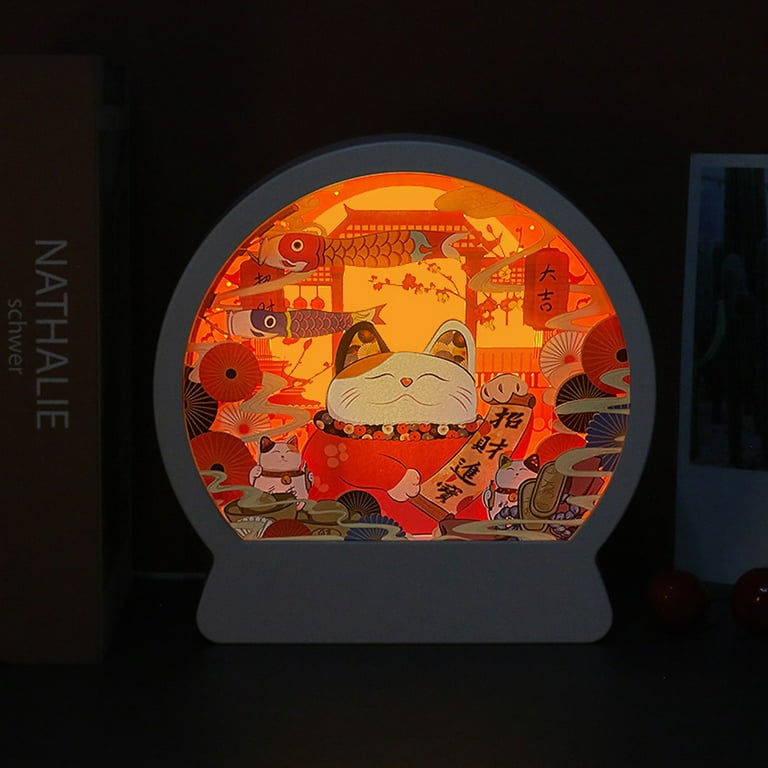 Papercut Light boxes, 3D Shadow Box Led light night lamp, Decorative Mood  Light for Kids and Adults, Baby Nursery Kids Bedroom Living Room Night  Light(Unicorn) 
