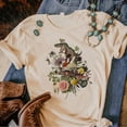 thumbnail image 3 of Camiseta de dinosaurio para mujer, camiseta de diseñador de anime japonés, ropa urbana femenina, ropa de anime de los años 2000, 3 of 4