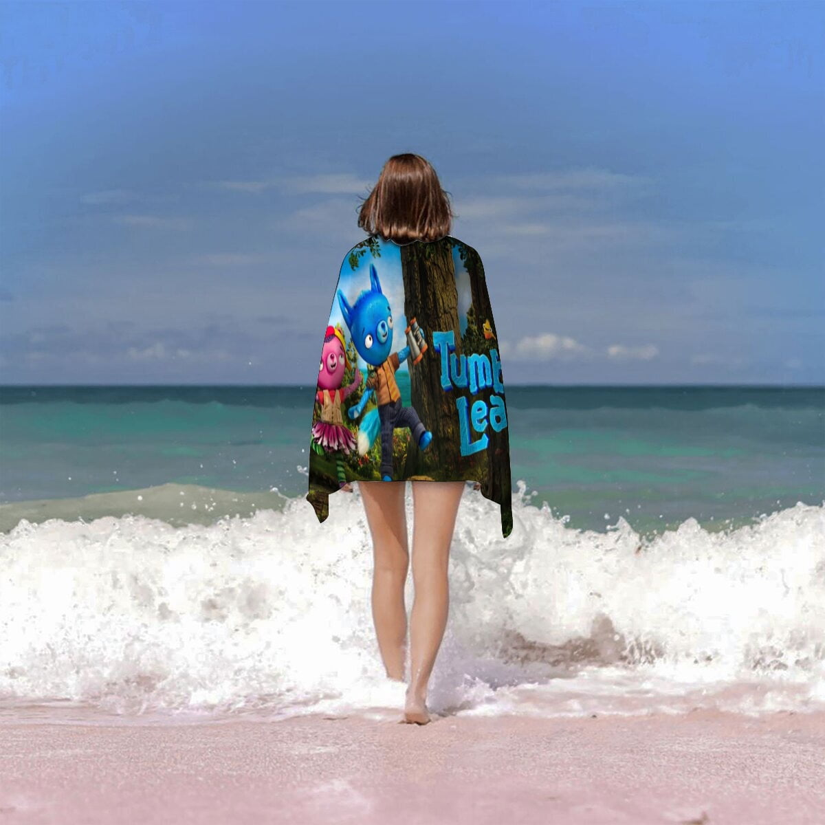 Tumble Leaf Gifts Beach Towel for Women Girl Birthday Inspired Fan Bath Outdoor Music Lover