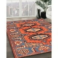 thumbnail image 3 of Ahgly Company Machine Washable Indoor Rectangle Traditional Orange Salmon Pink Area Rugs, 8' x 12', 3 of 7