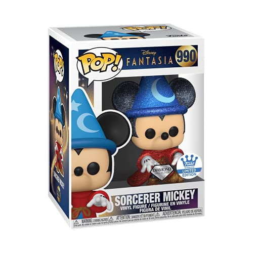 Funko POP! Disney Fantasia Sorceror Mickey #990 [Diamond] Exclusive