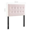 thumbnail image 6 of Emily Twin Biscuit Tufted Performance Velvet Headboard in Pink, 6 of 8