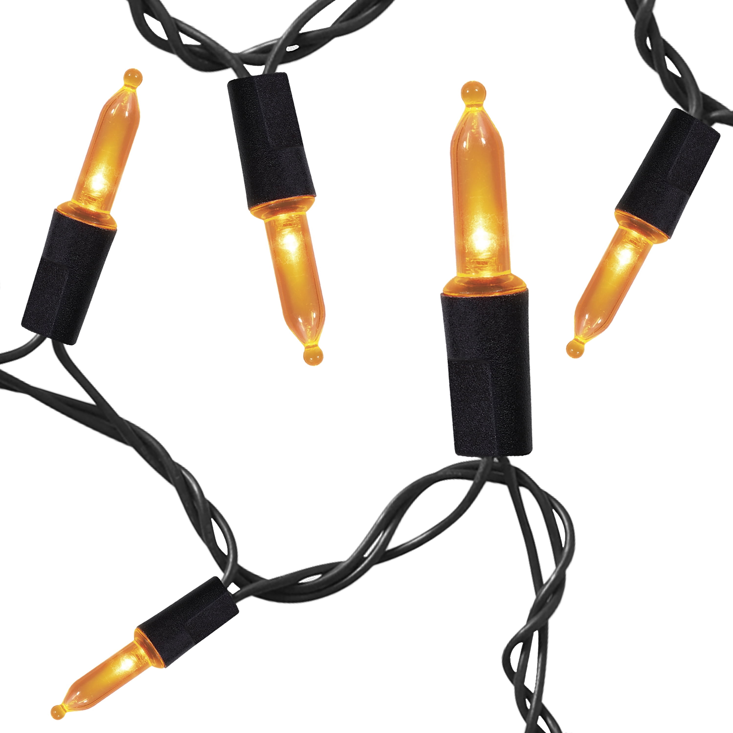 Indoor/Outdoor 200-Count LED Mini String Lights, Orange, 39', Halloween by Way To Celebrate