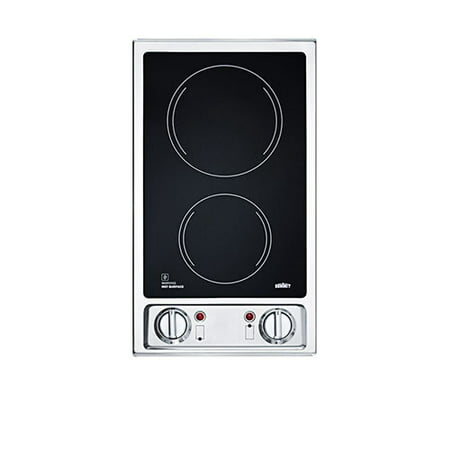 Summit Brands  CR2B120 Built-in 2-Burner Electric (Best Electric Cooktop Brand)