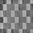 thumbnail image 1 of Ahgly Company Indoor Square Checkered Gray Modern Area Rugs, 7' Square, 1 of 4