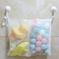 thumbnail image 2 of JLFNYA Storage Bags with Zipper, Storage Bags, Bath Toy Storage Net With Strong Hold Suction Cups Mesh Organizer Hanging Bag For Shower Wall Water Drainage Playthings Organizing Wet Room, 2 of 6