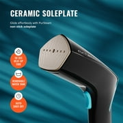 PurSteam Handheld Garment Steamer for Clothes – Portable, Powerful, Fast Heat up with Large Water Tank, Wrinkle Remover, 3 Steam Settings