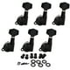 thumbnail image 3 of 6 clavijas de afinación de cuerda bloqueadas para zurdos, relación de engranajes 1:18 para piezas de guitarra eléctrica, color negro Yuyangstore Afinadores de bloqueo de guitarra automática, 3 of 8