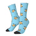 thumbnail image 1 of Fotbe Sea Turtle Calcetas Largas con Estampado para Hombre y Mujer – Calcetas de Compresión Transpirables y Elásticas, Viajar y Uso Diario Talla 5-11, 1 of 6