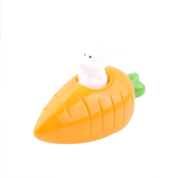Set Of 3 Easter Carrot Shape Pull Back Toy Cars Cute Rabbit Design For Kids Party Favor Spring Holiday Fun Play
