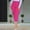 #Hot Pink, variant on DPTALR Women's Fashionable Solid Color Slim-Fit Casual Cropped Pants with Pocket Waist,Hot Pink,Size M