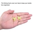 thumbnail image 5 of Uxcell Plastic Fishing Hook Bonnets Treble Hook Covers Fit for 4,5, Fluorescent Yellow 50 Pack, 5 of 6