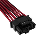 thumbnail image 3 of CORSAIR Premium individually sleeved (Type 4, Generation 5) - Câble d'Alimentation - 12VHPWR (F) à 8 Broches Puissance PCIe (F) - Plat - Rouge/noir, 3 of 3