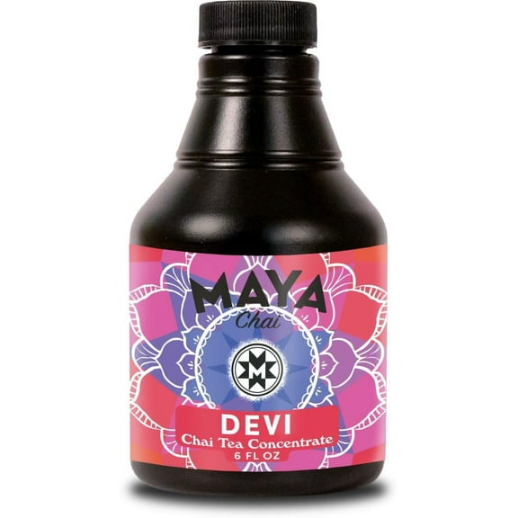 Maya Chai Tea Concentrate, Devi, Extra Spice, Heritage Recipe, 6 Fluid Ounce