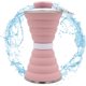 thumbnail image 1 of Botella de agua plegable rosa Botella de agua de viaje de 500 ml Botella de agua plegable de silicona con mosquetón Taza de camping a prueba de fugas para actividades al aire libre Gris, 1 of 5