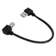 thumbnail image 4 of Cable de escáner de impresora de 20 cm, USBA con curva izquierda macho a USBB con curva izquierda macho, línea negra, 4 of 8