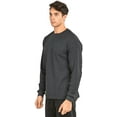 thumbnail image 2 of Thermal Top - Men's Classic Crewneck Waffle Knit Thermal Top 3XL, Charcoal Gray - 1, 2 of 4