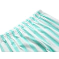 thumbnail image 5 of Beezizac Girls Pajama Set-2-Piece Cotton Blend Short Sleeve & Pants Cute Summer Green Stripe PJs Size 10, 5 of 7