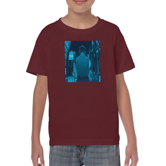 A Man In A City T-Shirt Juniors -Smartprints Designs,  Large