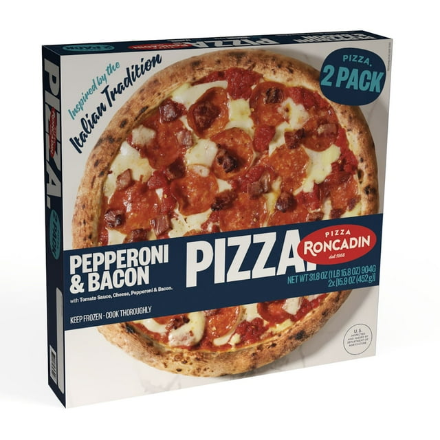 Roncadin Pepperoni and Bacon Pizza, Frozen, 2 pk.