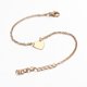 thumbnail image 3 of EeaseMX Tobillera de playa para mujer, cadena de moda dorada con forma de corazón y melocotón, joyería decorativa para niñas (dorada), 3 of 7