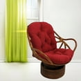thumbnail image 3 of Freer Textured Rattan Wicker Swivel Rocker Chair Cushion Seat Cushions, 3 of 8