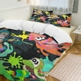 thumbnail image 2 of Splatoon 3-Piece Bedding Set Soft Warm And Comfortable Bed Set with 1 Duvet Cover And 2 Pillowcases, 2 of 8