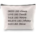 thumbnail image 2 of Zuo Bao Dress Like Alexis Love Like David Cosmetic Bag Makeup Bag Gift For Women (DRESS LIKE Alexis White), 2 of 7