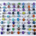 thumbnail image 6 of K-KED 35pcs Wholesale Lots Mixed Color Natural Stone Delicate Jewelry Silver Plated Women Rings, 6 of 6
