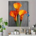 thumbnail image 4 of Orange Calla Lily Canvas Wall Art, Elegant Modern Floral Print, Home Wall Decor, 4 of 8