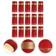 thumbnail image 4 of 100 cápsulas termorretráctiles para botellas de vino, envoltura termorretráctil para botellas de boca recta (rojas, borde dorado), 4 of 7