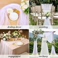 thumbnail image 3 of 3PCS Pearl Gauze Table Runner 10FT Sheer Tablecloth Elegant Dining Table Decor for Home Party Holiday Wedding, 3 of 8