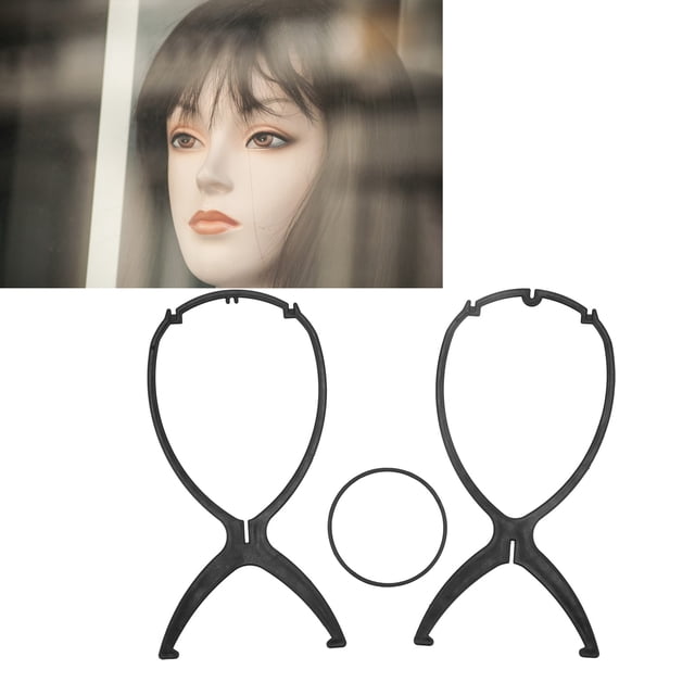 Foldable Wig Stand, Sturdy Design for Fast Drying and Storage, with Wide Applications for Hats and Cosplay Helmets, for Hair Salon Travel and Home Use