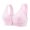 Pink, variant on Seductiva Clothing Women Full Coverage Bra Women's Fashionable and Casual Large Size Front Open Buckle Thin Threaded Gathered Vest Bra Underwear