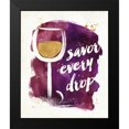 thumbnail image 2 of Pela Studio 12x14 Black Modern Framed Museum Art Print Titled - Watercolor Wine I, 2 of 5