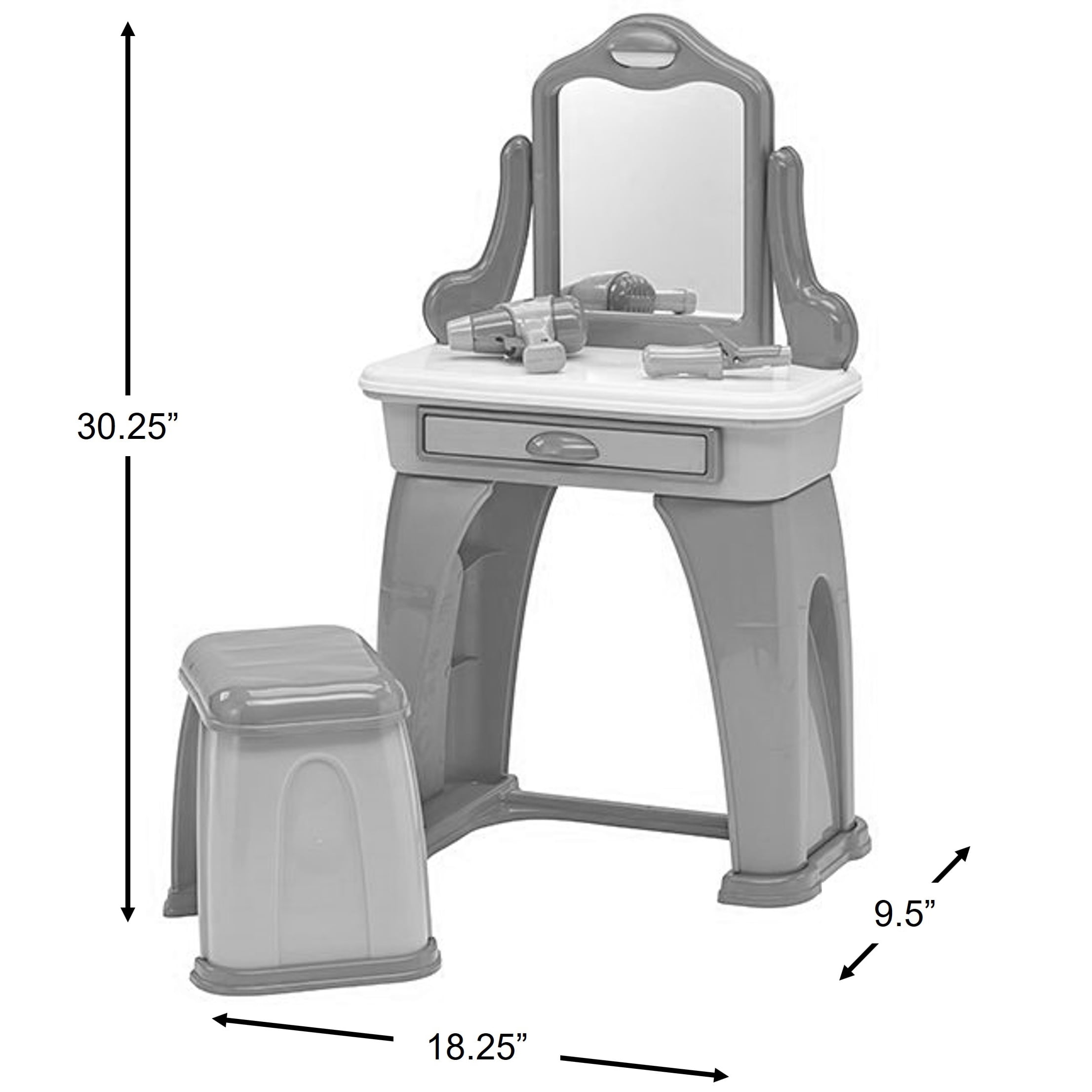 American Plastic Toys My Very Own Vanity Set for Kids with 7 Accessories