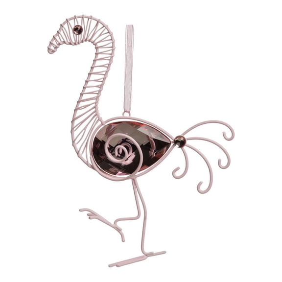 Jeweled Flamingo Christmas Tree Ornament
