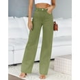 thumbnail image 5 of Sherrylily Women Jeans Mid Waisted Straight Loose Stretchy Tummy Control Pants, 5 of 5