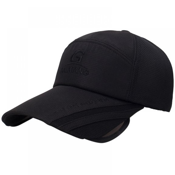 Sunshade Cap Wide Retractable Brim Cotton Breathable Mesh Sun Hat Outdoor Fishing Camping Travel Beach Swimming Pool Park Sportswear Accessories