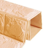 Masteelf  3 D Brick Wall Stickers Textured Wallpaper for Bedroom House Decor Living