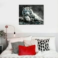 thumbnail image 5 of COMIO  Animal Black and White Tiger Canvas Wall Art Picture Tiger Painting Print Gallery Wrap Office Bathroom Living Room Decoration Modern Home Art Framed Wall Art, 5 of 5