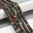 thumbnail image 2 of Natural African Bloodstone Beads Strands Rondelle 6~6.5x2~2.5mm Hole: 1.2mm about 156~158pcs/strand 15.12~15.20 inch(38.4~38.6cm), 2 of 5